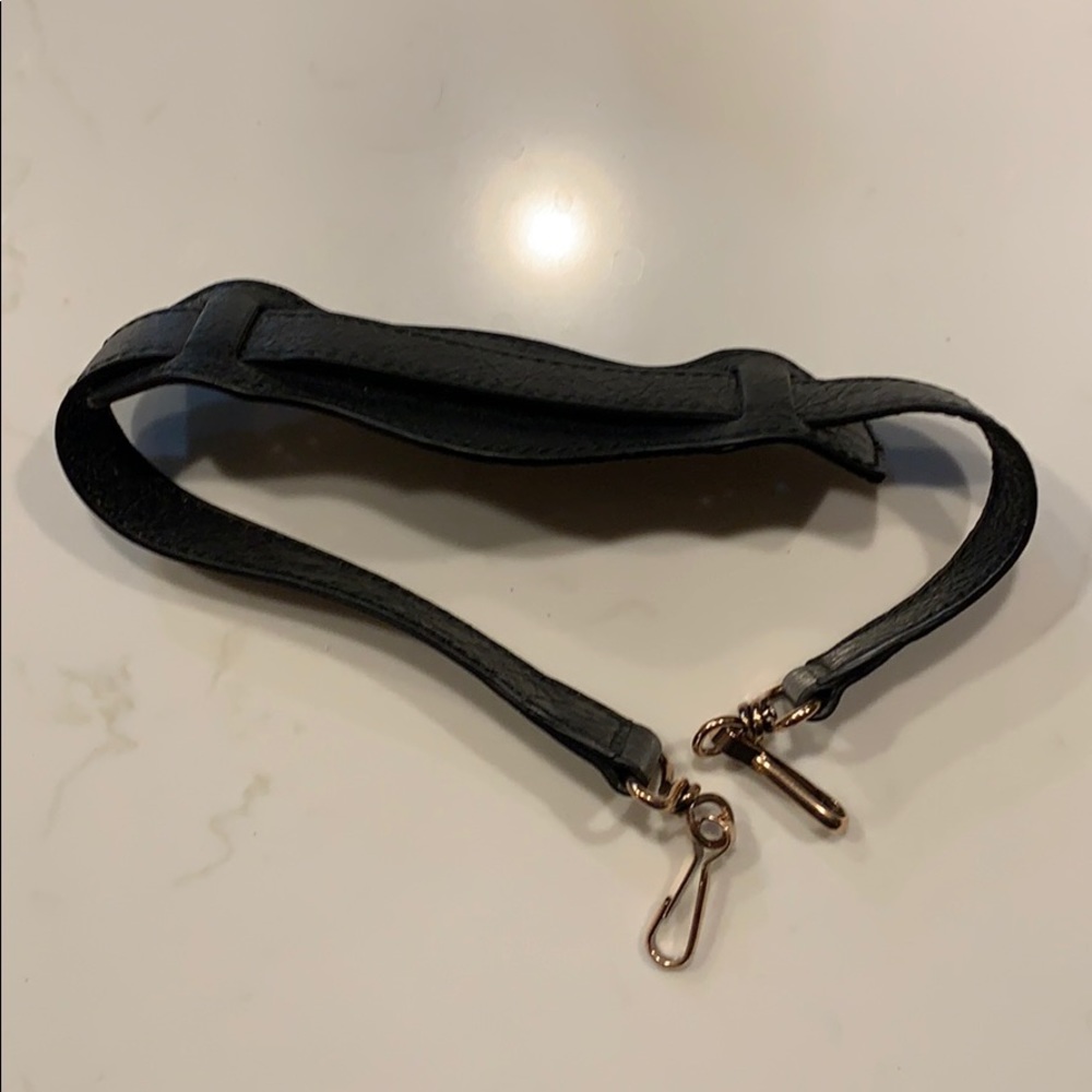 23” Black Balenciaga City Bag strap